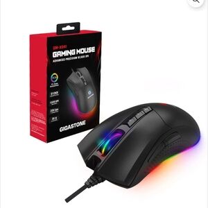 Gigastone Gaming Mouse Up to 12,000 DPI Adjustable, Wired Gaming Mouse